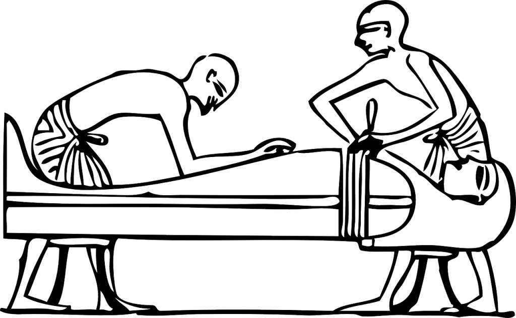 ilustração mumificação